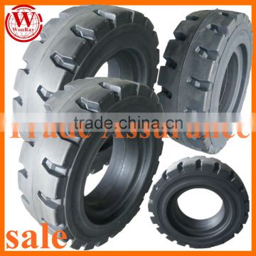A Set of 4 Solid Flat Proof skid steer tires 12-16.5 12x16.5 for bobcat 843 853 863 873