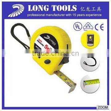 new style 3m 5m self-locking carbon steel retractable tape measure factory