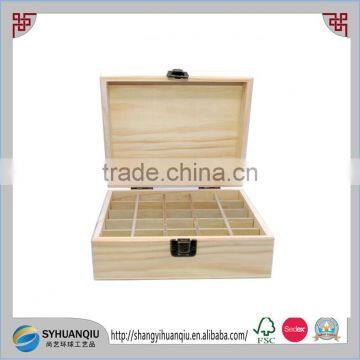 Custom order Natural Unfinised 25 bottles Wooden essentiral oil box