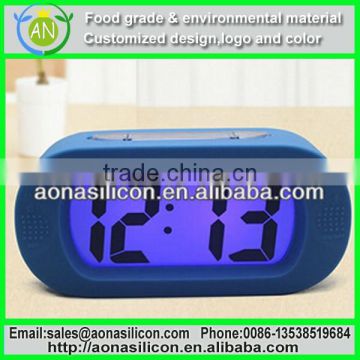 silicone carpet alarm clock,fancy alarm clock, quartz alarm clock