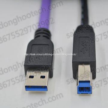 Hi-Flex / Normal USB3.0 Cable  AM To BM 5Gbps , Industrial Grade