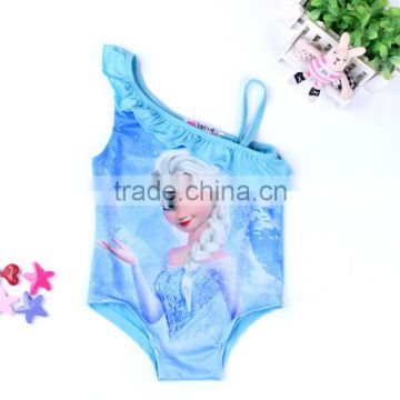 Fast shipping Elsa swimsuit for kids toddle girls swimsuit set one piece swimwear