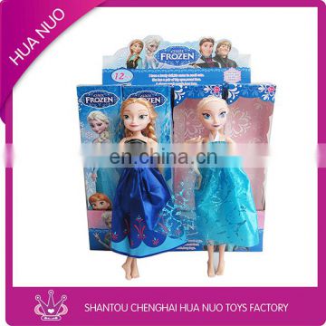 New Arrival Frozen Elsa doll Anna doll with Long Hair Kids DIY Frozen toys wholesale