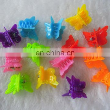 Lovely Butterfly Colors Small Mini Plastic Hair Claw Clips For Girls Jewelry