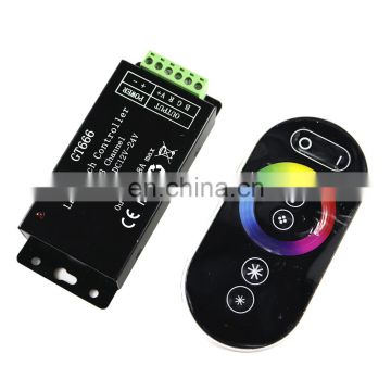 GT666 Touch panel RGB led controller DC12-24V 6Ax3channel controller for rgb led strip led light lamp