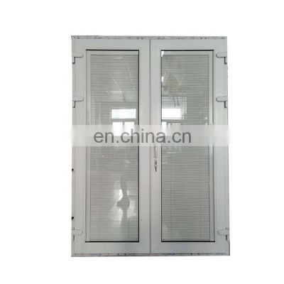 thermal break aluminum alloy casement door the venetian blind in the glass