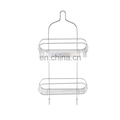 Metal Wire Hanging Shower Caddy Bathroom Basket Shelf Multifunctional Rack