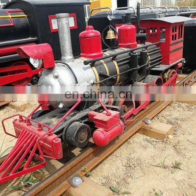 Hot design amusement park steam garden electric railway train for sale