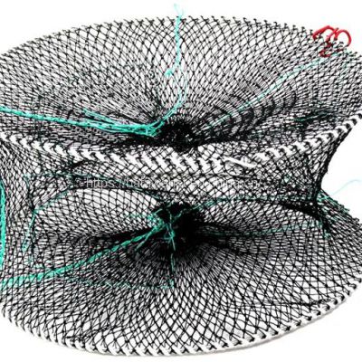 Black PE net plastic coated fishing net fishing lobster aquaculture net crab cage