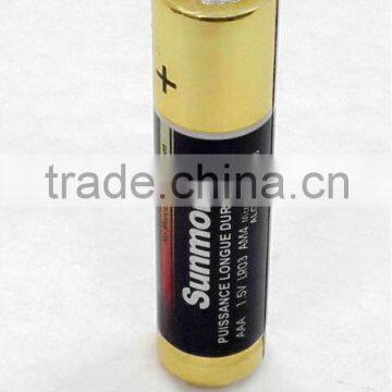 1.5V Nominal Voltage and Zn/MnO2 Battery Type aaa alkaline battery