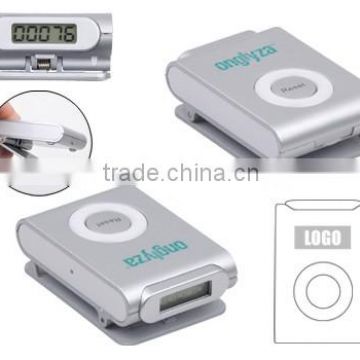 Clip-On Pedometer LCD Display Counts steps Distance Calories burned with Customized Logo for Promotion