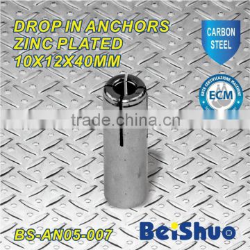 BS-AN05-007 carbon steel drop in anchor zinc plated