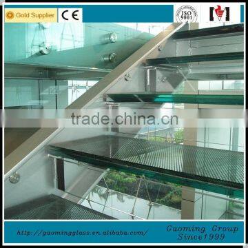 Gold supplier in Alibaba for 11 years glass staircase with many designs/Low price/high quality GM-C295