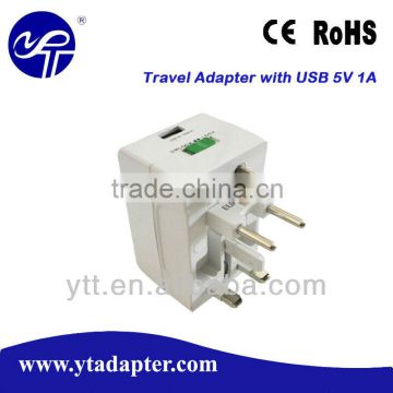 Universal Travel Smart Adapter Plug USB 5V 1A Yutang (YT-11TU)