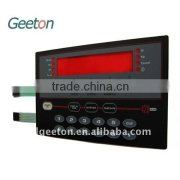 China Custom Embossed Keyboard Membrane Tactile Keypad With LED