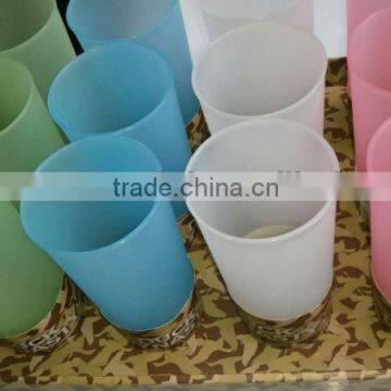15oz color plastic straight water coffee tea cup without lid