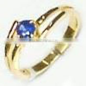 Gold Ring With Iolite