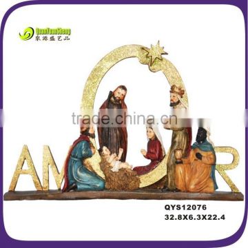 Christmas manger baby jesus water ball statue for gifts