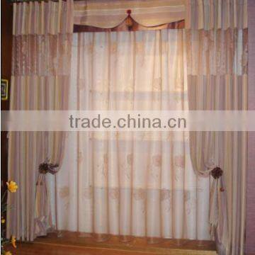 voile curtain(embroidered curtain,ready made curtain)
