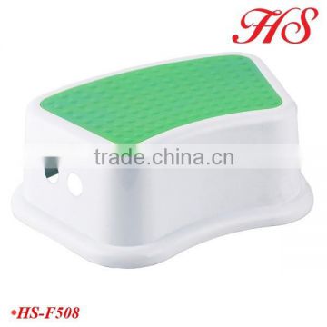 Plastic children step stool with handle holes