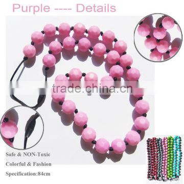 flat oval silicone teething beads for jewelry