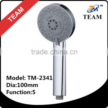TM-2341 bathroom shower accessory 5 function rain hand shower ABS plastic shower head