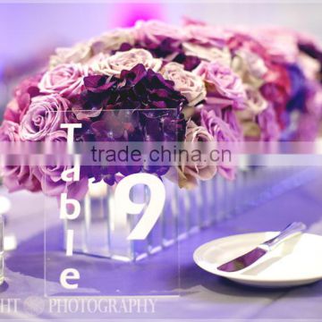 clear acrylic table number