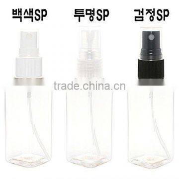 Spray cap PET bottle 60ml Square Clear