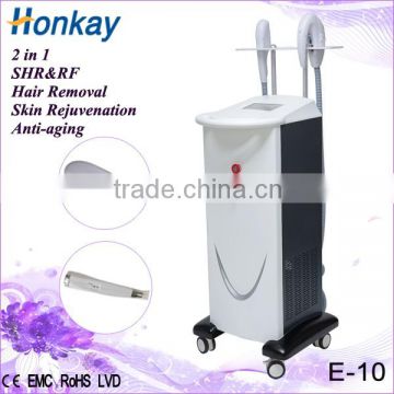 vertical SHR / RF beauty machine for hair removal
