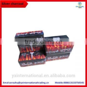 1.5hours burning time smokeless bamboo silver charcoal