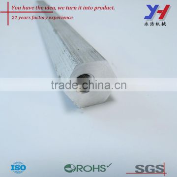 China factory supply 7075 T6 aluminum alloy hexagon pipe