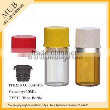 Wholesale 10ml empty clear glass bottle with screw cap for perfume essential oil