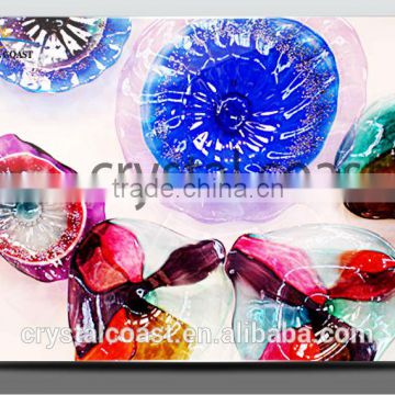 wholesale small home accessories candy colored art lucite table glass plate;wholesale candy dish glass
