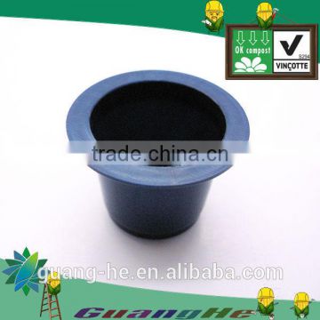 100% biodegradable PLA espresso coffee capsule -NC eco-friendly plastic