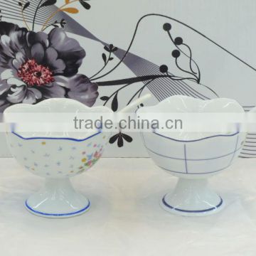 PORCELAIN ICE CREAM CUP WITH SPOON