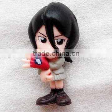 naruto Figure soft Rubber Keychain,Customized 3D naruto figure pvc keychain,anime figure plastickeychain