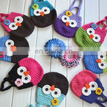 Handmade Animal Design Toddler Girls Knitted Wallet ,Crochet Cotton Purse
