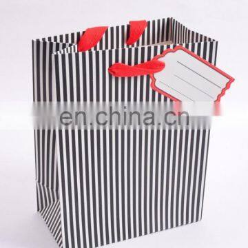 Beautiful Decorative /Latest /Modern/Vintage design Black & White Series Jail Print Medium Paper Bags (1 pc)