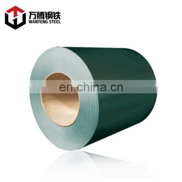 Shandong supplier PPGI thickness 0.43mm width1250mm color coated prepainted galvanized steel coil  for roofing sheet