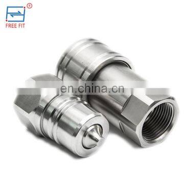Hot sale stainless steel with great pice hydraulic quick release couplings KZF ISOA series