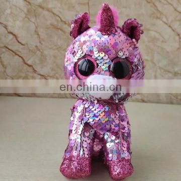 Sequin Stuffed Dog Sparkle Plush Toys With Reversible Glitter Sequins Gifts For Kids