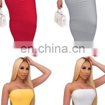 2021 new arrival 8 colors plus size dress solid women casual dress backless max bodycon dress with lady