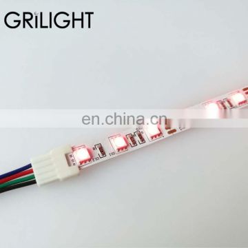 8mm 10mm pcb width 2pin single color/3pin cct /4pin rgb led connector for led strip